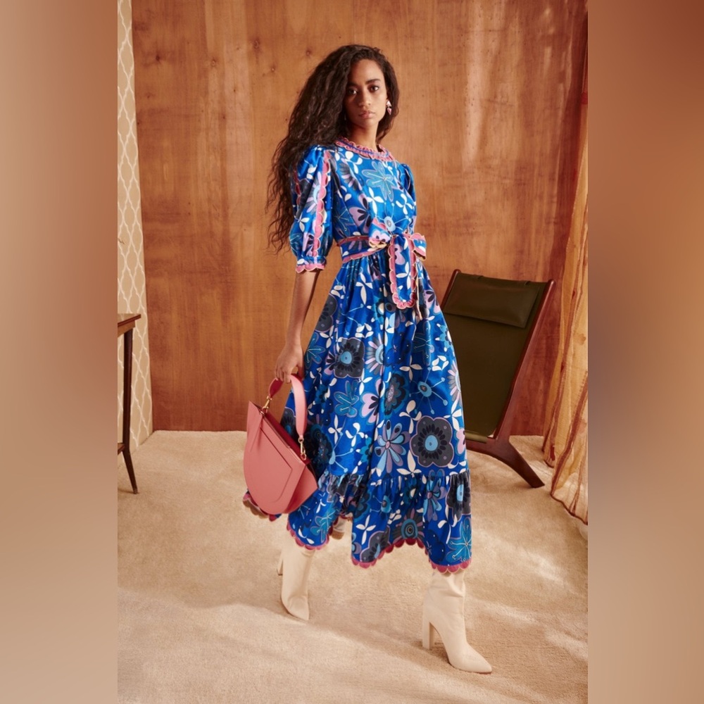 Celia B Merapi Dress Blue Small